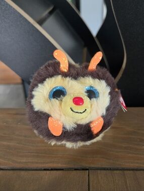 TY Beanie Boos Puff Ball Plush Zinger Bee 2022 New